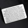 BAUNA Coast Guardsmans Prayer Metal Wallet Card for Him Coast Guard Gift Military Jewelry USCG Graduation Card Insert Gift Deployment Gift