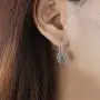 Boma Jewelry Sterling Silver Bohemian Lotus Flower Dangle Earrings Boma Jewelry Sterling Silver Bohemian Lotus Flower Dangle Earrings