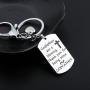 SEIRAA Godfathers are A Blessing Keychain Baptism Gift Christening Jewelry Gift for Godfather Religious Jewelry
