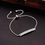 Dainty Cuff Bracelet - HEALING COMES IN WAVES - Sister Birthday Gift from Brother Motivational Jewelry