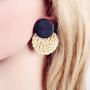 TenFit 3 Pairs Rattan Earrings For Women Girl Vacation Handmade Straw Wicker Braid Drop Dangle Earrings Lightweight Circle Statement Earrings