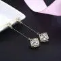 SBLING 18K Gold Plated or Platinum Plated Cubic Zirconia Drop Earrings (3.9 cttw) SBLING 18K Gold Plated or Platinum Plated Cubic Zirconia Drop Earrings (3.9 cttw)