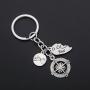 WUSUANED Broken Heart Best Friends Pinky Promise Compass Keychain Set Friendship Gift Jewelry