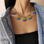 yfstyle LGBT Lesbian Pride Star Charm Necklace Gift for Women & Girl LGBTQ Rainbow Choker Necklace for Girlfriend Jewelry Gift for Valentine’s Day