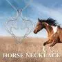 Necklace Holder Sterling Silver Love Heart Horse Pendant Necklace Ring Keeper Holder Jewelry Gifts for Women Girls Nurse Mother Daughter Wife Girlfriend Necklace Holder Sterling Silver Love Heart Horse Pendant Necklace Ring Keeper Holder Jewelry Gifts for Women Girls Nurse Mother Daughter Wife Girlfriend