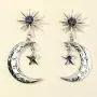 Asymmetric Sun Moon Drop Dangle Earrings for Women Sun Moon Crescent Rhinestone Stud Earrings Bohemian Jewelry Asymmetric Sun Moon Drop Dangle Earrings for Women Sun Moon Crescent Rhinestone Stud Earrings Bohemian Jewelry