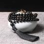 PNEIME 108 Mala Beads Necklace, 8mm Natural Stone Tibetan Prayer Beads, Yoga Meditation Beads Necklace, Hand Knotted Japa Mala
