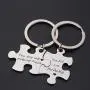 ENSIANTH Puzzle Jewelry Couple Gift You are My Missing Piece,You Fit Me Perfectly Necklace and Keyring Set of Two