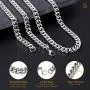 QGoliver Mens Cuban Link Chain Miami Curb Chain Stainless Steel Necklaces Hip Hop Jewelry for Men Women - Gold Silver, 8.5mm, 20''-24'' QGoliver Mens Cuban Link Chain Miami Curb Chain Stainless Steel Necklaces Hip Hop Jewelry for Men Women - Gold Silver, 8.5mm, 20''-24''