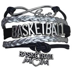 Infinity Collection Basketball Mom Bracelet- Charm Bracelet- Basketball Jewelry for Moms- Perfect Basketball Gift