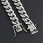YIMERAIRE Rainbow Colorful Miami Cuban Chain Necklace for Men 10mm Width Gold Men Cuban Link Curb Chain Stainless Steel Hip Hop Jewelry YIMERAIRE Rainbow Colorful Miami Cuban Chain Necklace for Men 10mm Width Gold Men Cuban Link Curb Chain Stainless Steel Hip Hop Jewelry