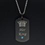 Thintom Couples Necklaces His & Hers Matching Set Titanium Stainless Steel Couple Pendant Necklace in a Gift Box