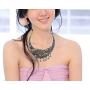 Sansar India Boho Tribal Peacock Hasli Choker Torque Indian Necklace Jewelry for Women