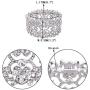 EVER FAITH Crystal Art Deco Bridal Stretch Bracelet Bundle Vintage Bridal Necklace Earrings Set