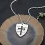 Jewenova Shield Armor of God Ephesians 6:16-17, Faith Cross Pendant Necklace for Men Stainless Steel Christian Jewelry Gifts for Men Women Jewenova Shield Armor of God Ephesians 6:16-17, Faith Cross Pendant Necklace for Men Stainless Steel Christian Jewelry Gifts for Men Women