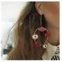 Exaggerated Long Big Evil Eyes Lips Charm Gold Color Dangle Earrings for Women Bohemian Earrings Party Jewelry (Color A) Exaggerated Long Big Evil Eyes Lips Charm Gold Color Dangle Earrings for Women Bohemian Earrings Party Jewelry (Color A)