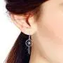 Native American Style Dream Catcher .925 Sterling Silver Dangle Earrings Native American Style Dream Catcher .925 Sterling Silver Dangle Earrings