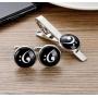 Kooer Elven Leaf Cuff Links Personalized Wedding Cufflinks Jewelry Gift for Men