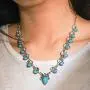 Relbcy Boho Turquoise Necklaces Summer Beach Necklace Chain Fashion Jewelry Accessories for Women and Girls Relbcy Boho Turquoise Necklaces Summer Beach Necklace Chain Fashion Jewelry Accessories for Women and Girls