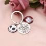 AKTAP The Nightmare Before Christmas Inspired Keychain Jack Skellington & Sally Jewelry You’re Braver Than You Believe