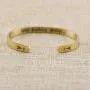 Asteria Jewelry Inspirational Gifts Keep Going for Women Cuff Bracelet Bangle Stainless Steel Engraved Come Gift Box (Keep Fucking Going(Gold))
