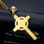 Lee Island Fashion Gold Cross Necklace for Men Women, 24K Gold Plated Simulated Diamond CZ Fully Crucifix Cross Catholic Jesus Christ Pendant Stainless Steel Necklace,20,24 Inch Chain Jewelry Lee Island Fashion Gold Cross Necklace for Men Women, 24K Gold Plated Simulated Diamond CZ Fully Crucifix Cross Catholic Jesus Christ Pendant Stainless Steel Necklace,20,24 Inch Chain Jewelry