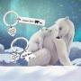 Zuo Bao Mama Bear and Baby Bear Keychain Set Mother Daughter Keychain Sweet Mom Jewelry