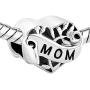 Third Time Charm Heart Love Family Charm Wife Mom Daughter Sister Grandma Aunt Niece Beads