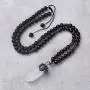 Top Plaza Natural Stone Healing Crystal Hexagonal Pointed Gemstone Pendant Necklace Crescent Moon Jewelry Adjustable Lava Rock Beads Necklaces for Women Men Top Plaza Natural Stone Healing Crystal Hexagonal Pointed Gemstone Pendant Necklace Crescent Moon Jewelry Adjustable Lava Rock Beads Necklaces for Women Men