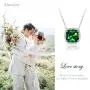 Alantyer Birthstone Necklace Square Pendant Anniversary Jewelry Gifts for Women and Girls Crystal Comes from Swarovski Alantyer Birthstone Necklace Square Pendant Anniversary Jewelry Gifts for Women and Girls Crystal Comes from Swarovski