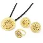 Habesha Jewelry Set Ethiopian Bridal Wedding 18k Gold Plated African 3pcs Set Nigeria Eritrea Jewelry