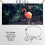 Flamingo Keychain Bracelet Be A Flamingo in A Flock of Pigeons Flamingo Lovers Gifts