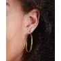 Highstreet Sterling Silver plated oval large hoop earrings for women | easy to wear and Hypoallergenic| silver or gold plated you choose | click top Highstreet Sterling Silver plated oval large hoop earrings for women | easy to wear and Hypoallergenic| silver or gold plated you choose | click top