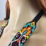 Handmade Long Necklace with Earrings Set Native American Seed beaded Style S58 8