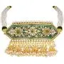 I Jewels Indian Bollywood Gold Plated Kundan Pearl Meena Work Choker Jewelry set with Jhumkis For Women I Jewels Indian Bollywood Gold Plated Kundan Pearl Meena Work Choker Jewelry set with Jhumkis For Women