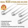 ChicSilver 925 Sterling Silver Heart Initial Necklaces for Women Girls-Dainty Personalized Heart Pendant Letter Alphabet Necklace for Women Teen Girls(with Gift Box)