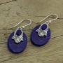 NOVICA Lapis Lazuli .925 Sterling Silver Dangle Earrings, Constellations