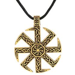 My Shape Slavic Kolovrat Pendant Amulet Slavic Sun Wheel Necklace Kolovrat Pagan Jewelry