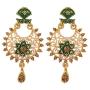 MUCH-MORE Gold Plated Meena Work Mint Colour Necklace Traditional Jewellery Set for Women/Girls