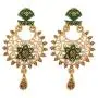 MUCH-MORE Gold Plated Meena Work Mint Colour Necklace Traditional Jewellery Set for Women/Girls