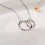 Jude Jewelers Stainless Steel Karma Charm Necklace
