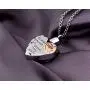 Cremation Jewelry for Ashes Heart Shaped Premium Stainless Steel Keepsake Memorial Necklace Chains for Men Women Carved No Longer By My Side Forever In My Heart (Grandma)