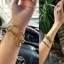 17IF Gold Silver Layered Bracelets for Women, Charm Multilayered Style Punk Link Chain Hip Hop Snake Calvice Chain Cool Sparkling Cuban Bracelet Jewelry for Men Girl 17IF Gold Silver Layered Bracelets for Women, Charm Multilayered Style Punk Link Chain Hip Hop Snake Calvice Chain Cool Sparkling Cuban Bracelet Jewelry for Men Girl