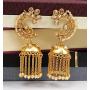 SANARA Indian Bollywood Ethnic Gold Tone Party wear Polki Jhumka/Jhumki Earrings Ethnic Crystal Stone Jewelry