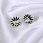 Emibele Earrings, 925 Sterling Silver Needle Zircons Inlaid Small Bees Earrings for Women, Fashion Jewelry Accessories