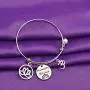 PENQI Yoga Bracelet Yoga Lover Gift Namaste Bitches Bracelet Lotus Flower Jewelry Om Symbol Jewelry Yoga Gift for Yoga Enthusiast Yoga Teacher
