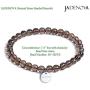 JADENOVA Natural Bead Bracelet Semi Precious Gemstone Beaded Bracelet for Women Healing Crystal Stone Stretch Bracelet Men Couple Bracelets (2pcs,6-8mm/8-10mm)