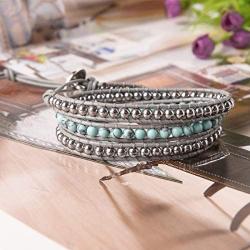 YGLINE Dazzling Handmade Leather Wrap Bracelet Collection