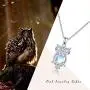 Owl Gifts for Women Girls 925 Sterling Silver Owl Necklace Moonstone Pendant Necklace Owl Jewelry Gift for Owl Lovers Women Owl Gifts for Women Girls 925 Sterling Silver Owl Necklace Moonstone Pendant Necklace Owl Jewelry Gift for Owl Lovers Women