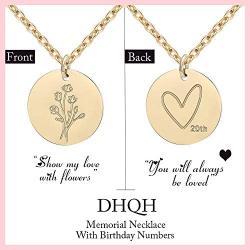 DHQH Birthday Gifts for Girls Necklace Gold Pendant Birthday Necklace Heart Necklace Teenage Girls Gifts Minimalist with Number 10th,15th,18th,20th